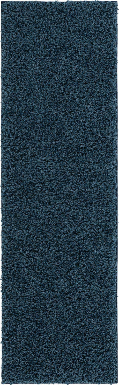 Navy Blue 2' 2 x 6' 7 Everyday Shag Runner Area Rug Thick Soft Touch Fluffy & Plush Shaggy Pile 100% Polypropylene With Cotton Backing Durable  Carpet for Sale at Rug Engine