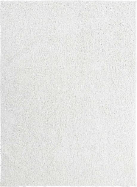 Snow White 8' x 11' Everyday Shag Rectangle Area Rug Thick Soft Touch Fluffy & Plush Shaggy Pile 100% Polypropylene With Cotton Backing Durable  Carpet for Sale at Rug Engine
