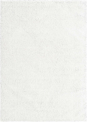 Snow White 7' x 10' Everyday Shag Rectangle Area Rug Thick Soft Touch Fluffy & Plush Shaggy Pile 100% Polypropylene With Cotton Backing Durable  Carpet for Sale at Rug Engine