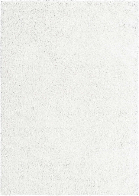 Snow White 7' x 10' Everyday Shag Rectangle Area Rug Thick Soft Touch Fluffy & Plush Shaggy Pile 100% Polypropylene With Cotton Backing Durable  Carpet for Sale at Rug Engine