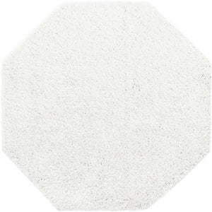 Snow White 6' x 6' Everyday Shag Octagon Area Rug Thick Soft Touch Fluffy & Plush Shaggy Pile 100% Polypropylene With Cotton Backing Durable  Carpet for Sale at Rug Engine