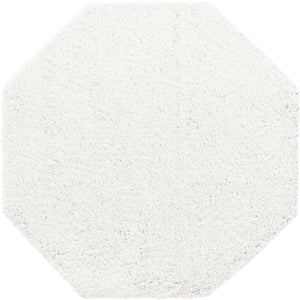 Snow White 4' x 4' Everyday Shag Octagon Area Rug Thick Soft Touch Fluffy & Plush Shaggy Pile 100% Polypropylene With Cotton Backing Durable  Carpet for Sale at Rug Engine