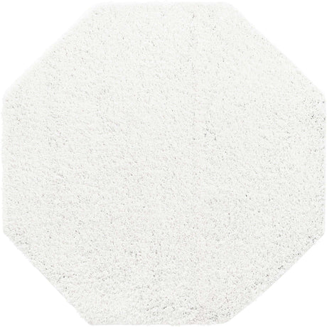 Snow White 4' x 4' Everyday Shag Octagon Area Rug Thick Soft Touch Fluffy & Plush Shaggy Pile 100% Polypropylene With Cotton Backing Durable  Carpet for Sale at Rug Engine
