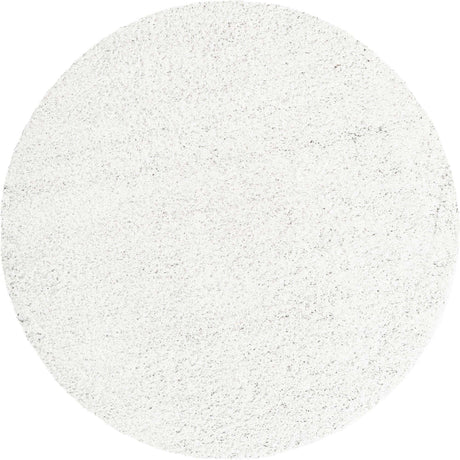 Snow White 7' x 7' Everyday Shag Round Area Rug Thick Soft Touch Fluffy & Plush Shaggy Pile 100% Polypropylene With Cotton Backing Durable  Carpet for Sale at Rug Engine