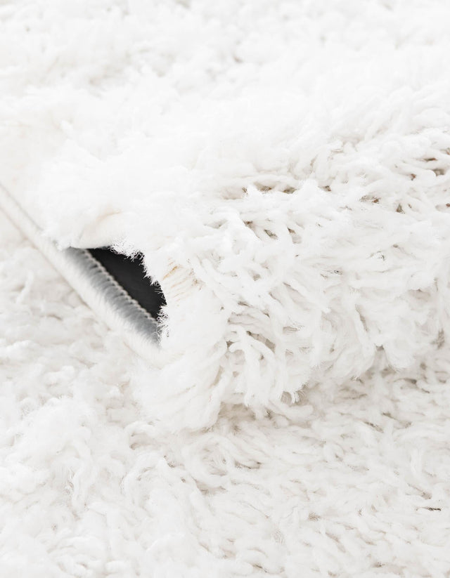 Snow White 12' 4 x 12' 4 Everyday Shag Round Area Rug Thick Soft Touch Fluffy & Plush Shaggy Pile 100% Polypropylene With Cotton Backing Durable  Carpet for Sale at Rug Engine