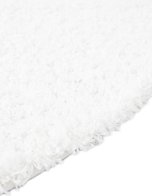 Snow White 12' 4 x 12' 4 Everyday Shag Round Area Rug Thick Soft Touch Fluffy & Plush Shaggy Pile 100% Polypropylene With Cotton Backing Durable  Carpet for Sale at Rug Engine
