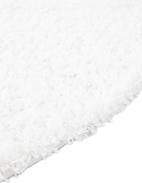 Snow White 4' x 4' Everyday Shag Round Area Rug Thick Soft Touch Fluffy & Plush Shaggy Pile 100% Polypropylene With Cotton Backing Durable  Carpet for Sale at Rug Engine
