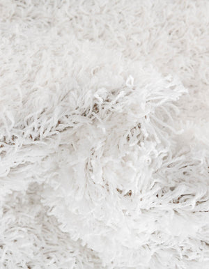 Snow White 12' 4 x 12' 4 Everyday Shag Round Area Rug Thick Soft Touch Fluffy & Plush Shaggy Pile 100% Polypropylene With Cotton Backing Durable  Carpet for Sale at Rug Engine