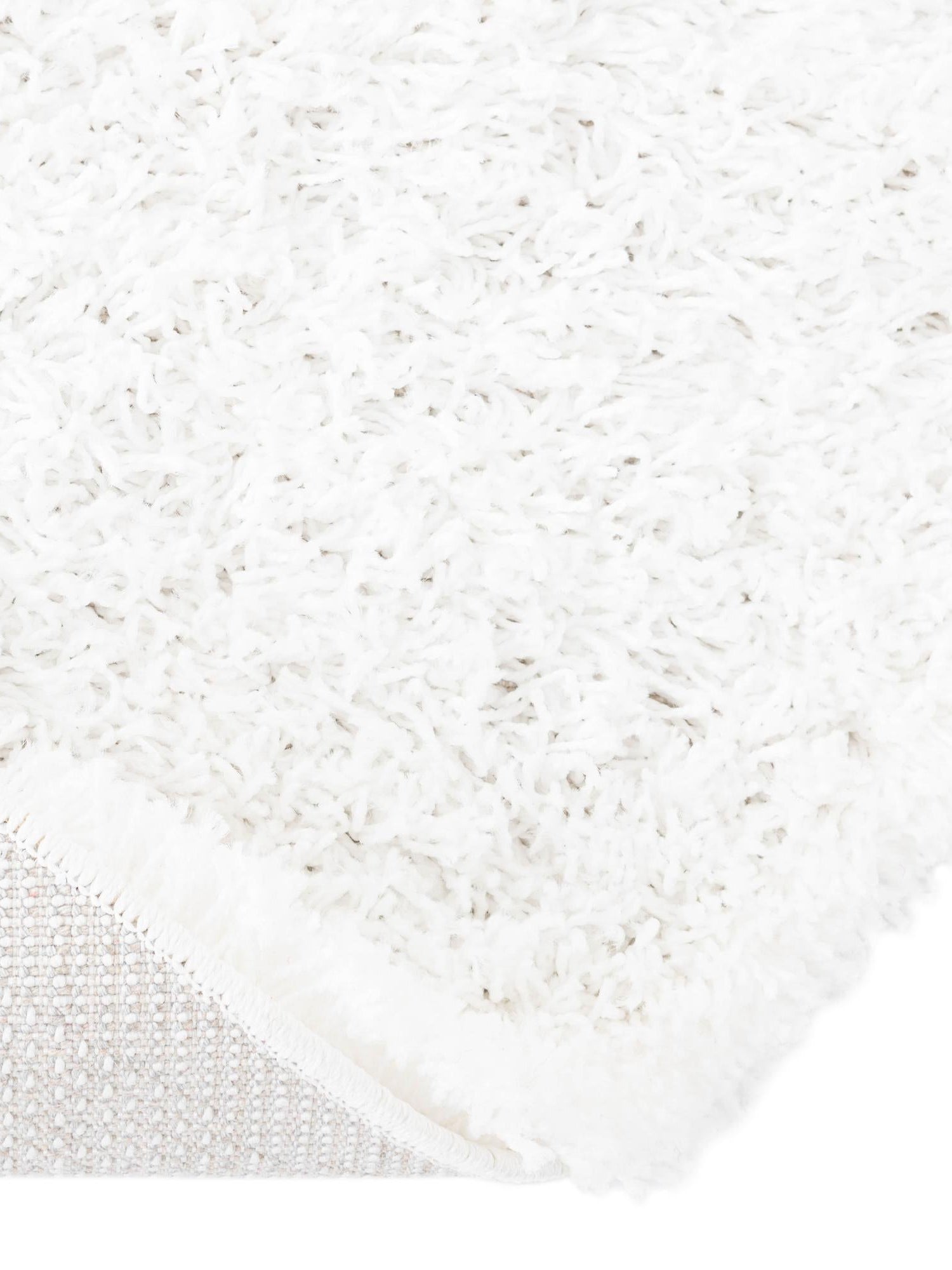 Snow White 7' x 7' Everyday Shag Round Area Rug Thick Soft Touch Fluffy & Plush Shaggy Pile 100% Polypropylene With Cotton Backing Durable  Carpet for Sale at Rug Engine