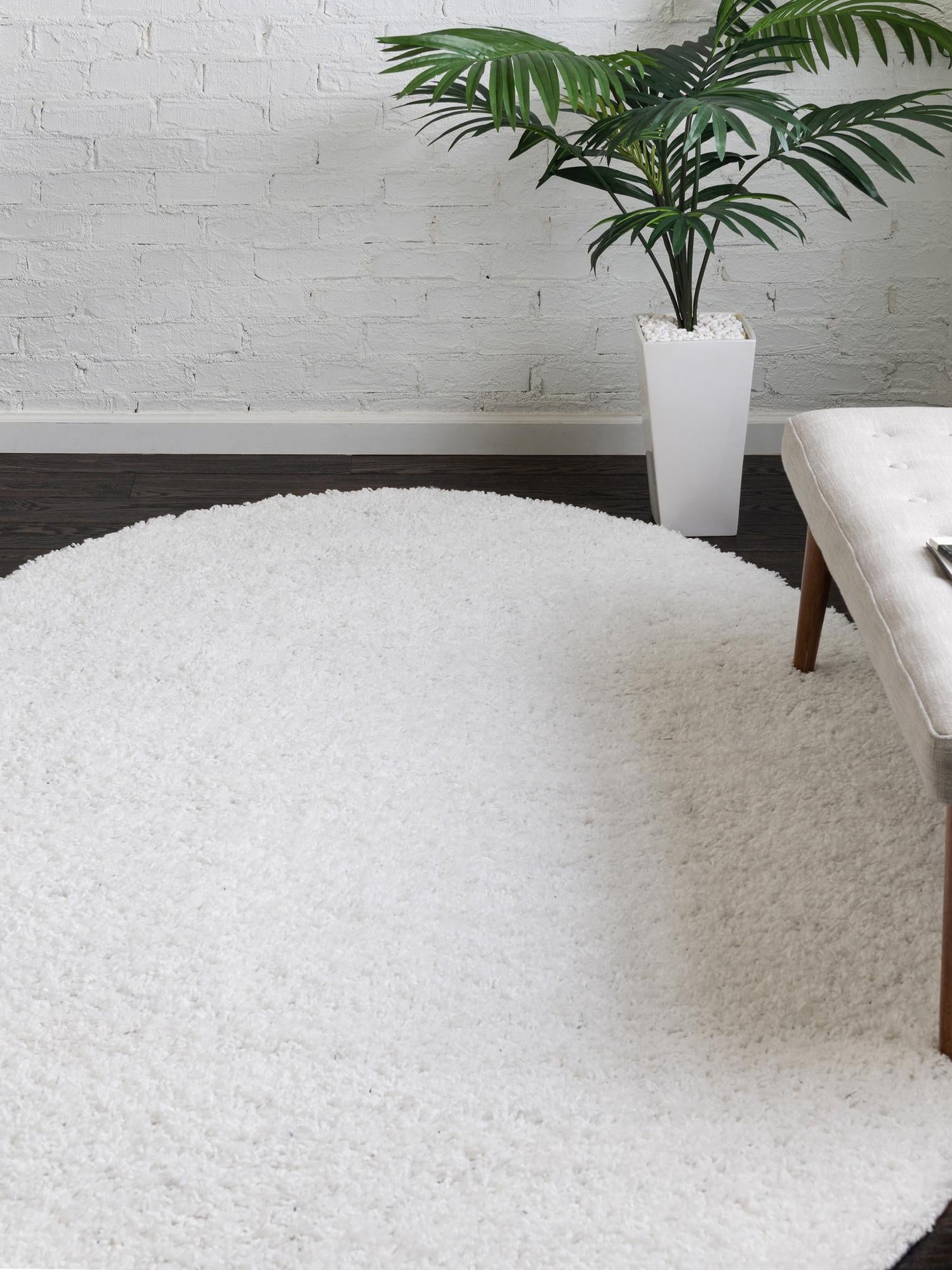 Snow White 5' x 8' Everyday Shag Oval Area Rug Thick Soft Touch Fluffy & Plush Shaggy Pile 100% Polypropylene With Cotton Backing Durable  Carpet for Sale at Rug Engine