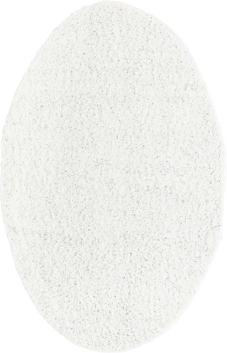 Snow White 5' x 8' Everyday Shag Oval Area Rug Thick Soft Touch Fluffy & Plush Shaggy Pile 100% Polypropylene With Cotton Backing Durable  Carpet for Sale at Rug Engine