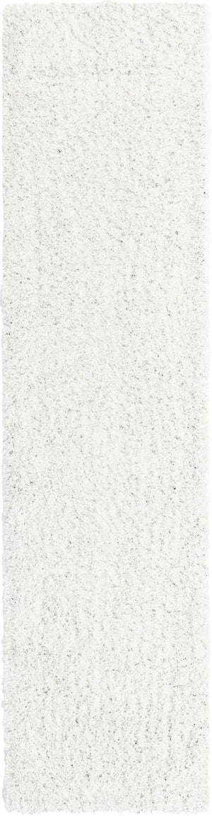 Snow White 2' 6 x 10' Everyday Shag Runner Area Rug Thick Soft Touch Fluffy & Plush Shaggy Pile 100% Polypropylene With Cotton Backing Durable  Carpet for Sale at Rug Engine
