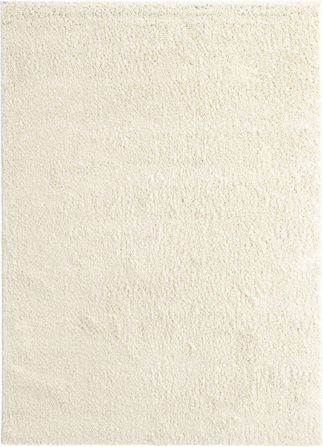 Ivory 8' x 11' Everyday Shag Rectangle Area Rug Thick Soft Touch Fluffy & Plush Shaggy Pile 100% Polypropylene With Cotton Backing Durable  Carpet for Sale at Rug Engine