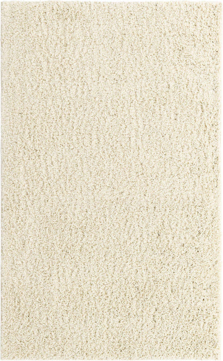 Ivory 6' x 9' Everyday Shag Rectangle Area Rug Thick Soft Touch Fluffy & Plush Shaggy Pile 100% Polypropylene With Cotton Backing Durable  Carpet for Sale at Rug Engine