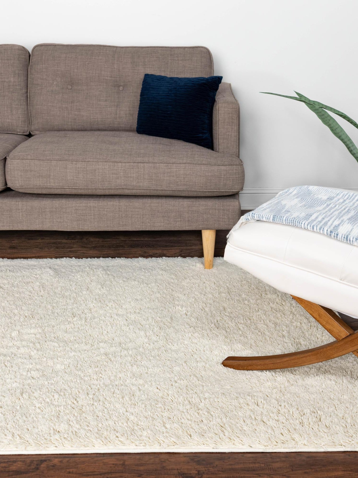 Ivory 9' x 12' Everyday Shag Rectangle Area Rug Thick Soft Touch Fluffy & Plush Shaggy Pile 100% Polypropylene With Cotton Backing Durable  Carpet for Sale at Rug Engine