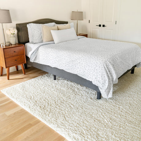 Ivory 10' x 13' Everyday Shag Rectangle Area Rug Thick Soft Touch Fluffy & Plush Shaggy Pile 100% Polypropylene With Cotton Backing Durable  Carpet for Sale at Rug Engine