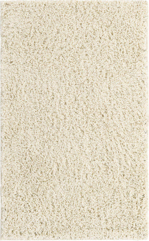Ivory 3' 3 x 5' 3 Everyday Shag Rectangle Area Rug Thick Soft Touch Fluffy & Plush Shaggy Pile 100% Polypropylene With Cotton Backing Durable  Carpet for Sale at Rug Engine