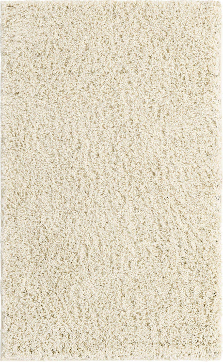 Ivory 3' 3 x 5' 3 Everyday Shag Rectangle Area Rug Thick Soft Touch Fluffy & Plush Shaggy Pile 100% Polypropylene With Cotton Backing Durable  Carpet for Sale at Rug Engine