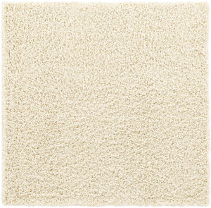Ivory 5' x 5' Everyday Shag Square Area Rug Thick Soft Touch Fluffy & Plush Shaggy Pile 100% Polypropylene With Cotton Backing Durable  Carpet for Sale at Rug Engine