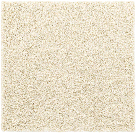 Ivory 5' x 5' Everyday Shag Square Area Rug Thick Soft Touch Fluffy & Plush Shaggy Pile 100% Polypropylene With Cotton Backing Durable  Carpet for Sale at Rug Engine