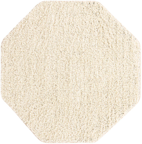 Ivory 6' x 6' Everyday Shag Octagon Area Rug Thick Soft Touch Fluffy & Plush Shaggy Pile 100% Polypropylene With Cotton Backing Durable  Carpet for Sale at Rug Engine