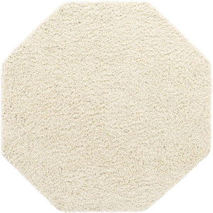 Ivory 4' x 4' Everyday Shag Octagon Area Rug Thick Soft Touch Fluffy & Plush Shaggy Pile 100% Polypropylene With Cotton Backing Durable  Carpet for Sale at Rug Engine