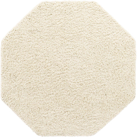 Ivory 4' x 4' Everyday Shag Octagon Area Rug Thick Soft Touch Fluffy & Plush Shaggy Pile 100% Polypropylene With Cotton Backing Durable  Carpet for Sale at Rug Engine