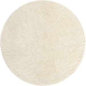 Ivory 10' 2 x 10' 2 Everyday Shag Round Area Rug Thick Soft Touch Fluffy & Plush Shaggy Pile 100% Polypropylene With Cotton Backing Durable  Carpet for Sale at Rug Engine