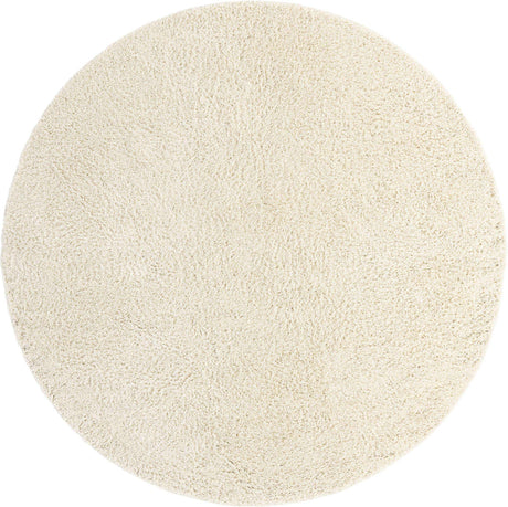 Ivory 10' 2 x 10' 2 Everyday Shag Round Area Rug Thick Soft Touch Fluffy & Plush Shaggy Pile 100% Polypropylene With Cotton Backing Durable  Carpet for Sale at Rug Engine