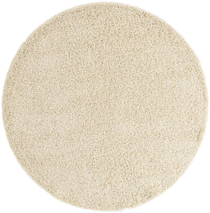 Ivory 7' x 7' Everyday Shag Round Area Rug Thick Soft Touch Fluffy & Plush Shaggy Pile 100% Polypropylene With Cotton Backing Durable  Carpet for Sale at Rug Engine