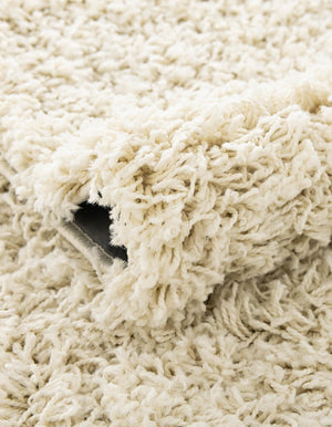 Ivory 7' x 7' Everyday Shag Round Area Rug Thick Soft Touch Fluffy & Plush Shaggy Pile 100% Polypropylene With Cotton Backing Durable  Carpet for Sale at Rug Engine