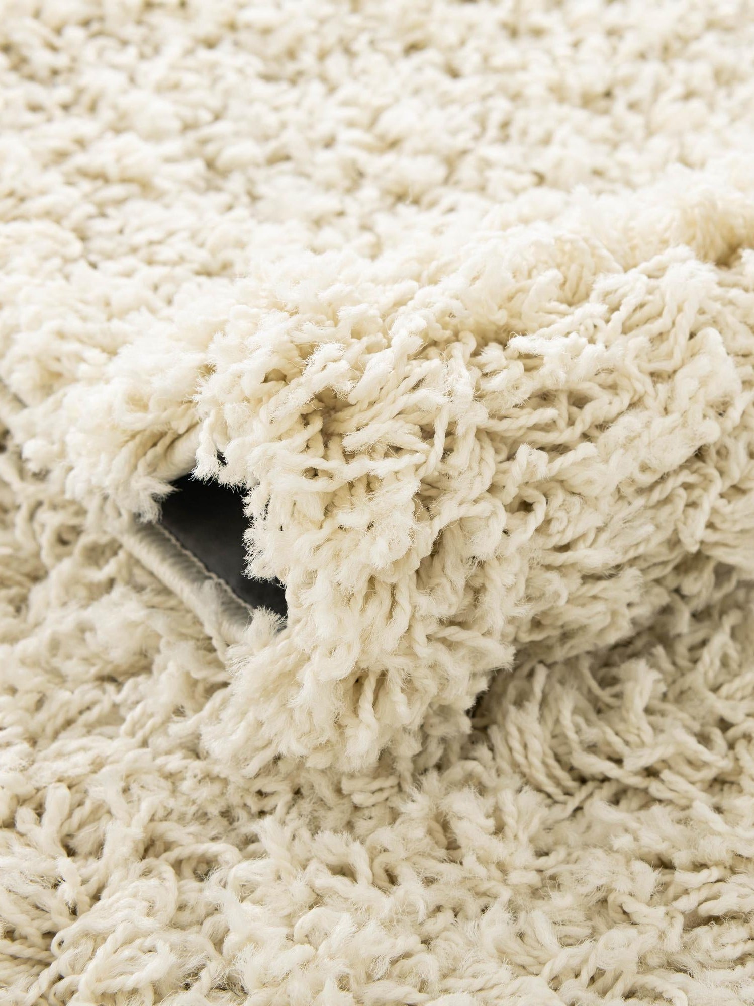 Ivory 4' x 4' Everyday Shag Round Area Rug Thick Soft Touch Fluffy & Plush Shaggy Pile 100% Polypropylene With Cotton Backing Durable  Carpet for Sale at Rug Engine