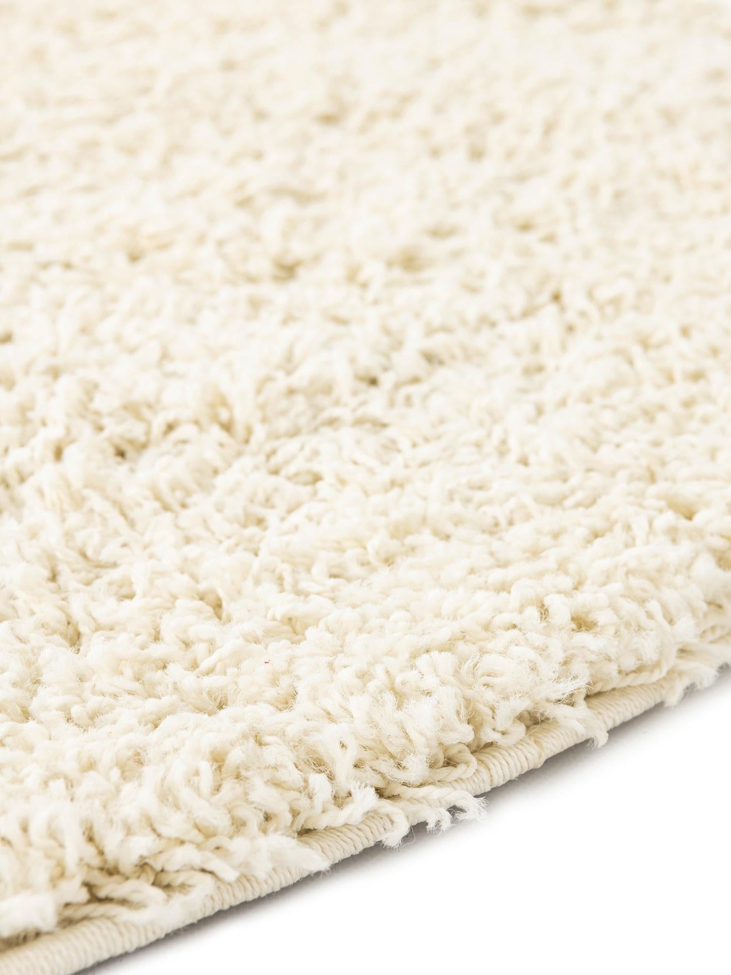 Ivory 6' x 6' Everyday Shag Round Area Rug Thick Soft Touch Fluffy & Plush Shaggy Pile 100% Polypropylene With Cotton Backing Durable  Carpet for Sale at Rug Engine