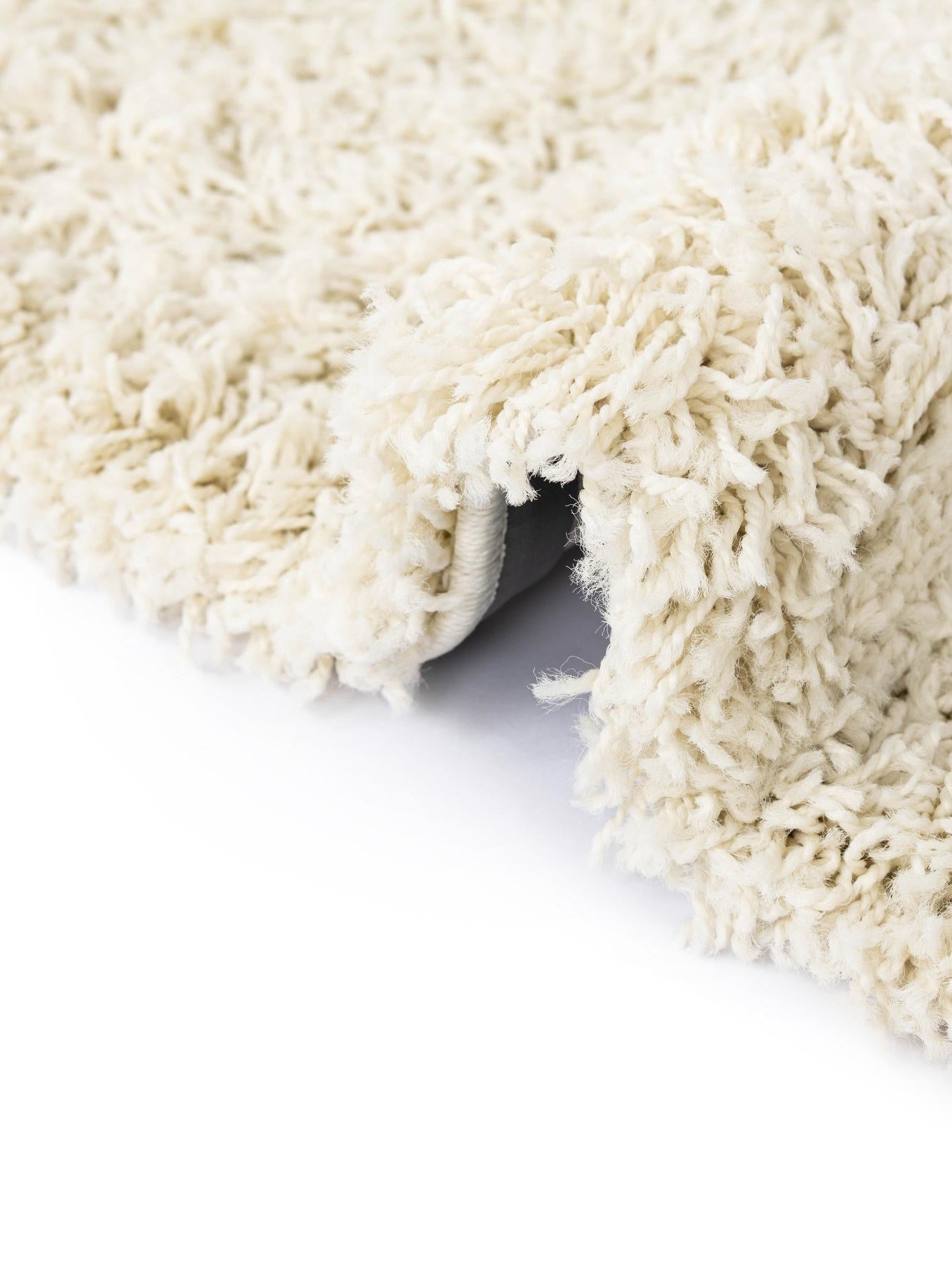Ivory 7' 10 x 7' 10 Everyday Shag Round Area Rug Thick Soft Touch Fluffy & Plush Shaggy Pile 100% Polypropylene With Cotton Backing Durable  Carpet for Sale at Rug Engine