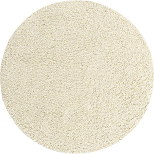 Ivory 3' 3 x 3' 3 Everyday Shag Round Area Rug Thick Soft Touch Fluffy & Plush Shaggy Pile 100% Polypropylene With Cotton Backing Durable  Carpet for Sale at Rug Engine