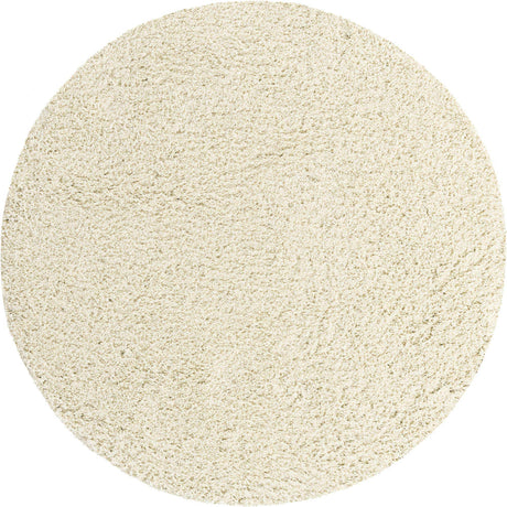 Ivory 3' 3 x 3' 3 Everyday Shag Round Rug