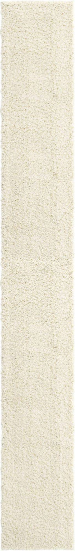 Ivory 2' 6 x 19' 8 Everyday Shag Runner Area Rug Thick Soft Touch Fluffy & Plush Shaggy Pile 100% Polypropylene With Cotton Backing Durable  Carpet for Sale at Rug Engine