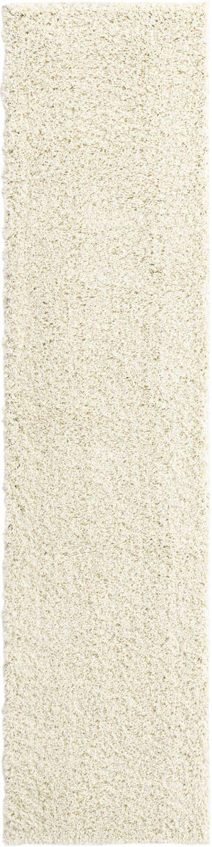 Ivory 2' 6 x 10' Everyday Shag Runner Area Rug Thick Soft Touch Fluffy & Plush Shaggy Pile 100% Polypropylene With Cotton Backing Durable  Carpet for Sale at Rug Engine