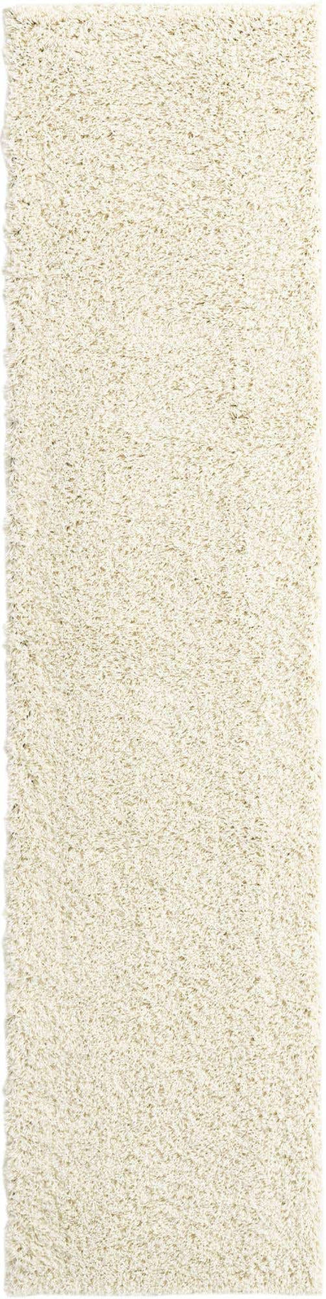 Ivory 2' 6 x 10' Everyday Shag Runner Area Rug Thick Soft Touch Fluffy & Plush Shaggy Pile 100% Polypropylene With Cotton Backing Durable  Carpet for Sale at Rug Engine