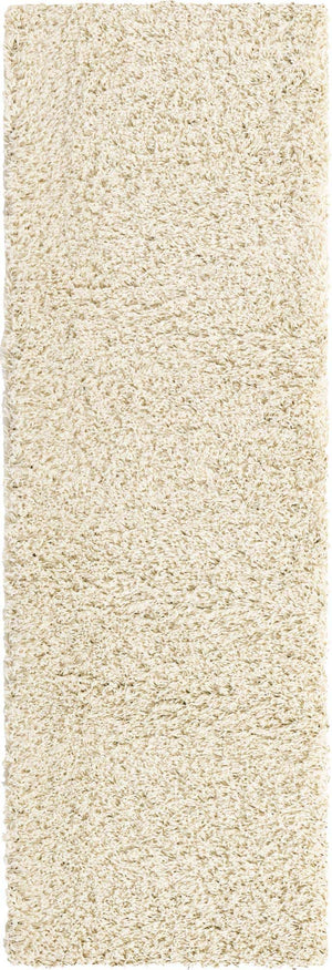Ivory 2' 2 x 6' 7 Everyday Shag Runner Area Rug Thick Soft Touch Fluffy & Plush Shaggy Pile 100% Polypropylene With Cotton Backing Durable  Carpet for Sale at Rug Engine
