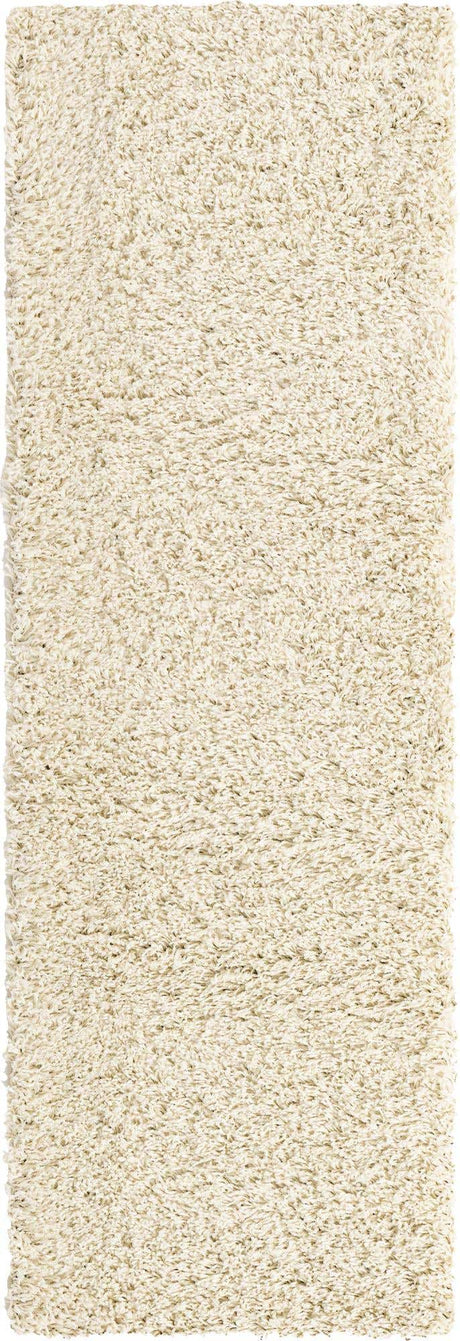 Ivory 2' 2 x 6' 7 Everyday Shag Runner Area Rug Thick Soft Touch Fluffy & Plush Shaggy Pile 100% Polypropylene With Cotton Backing Durable  Carpet for Sale at Rug Engine
