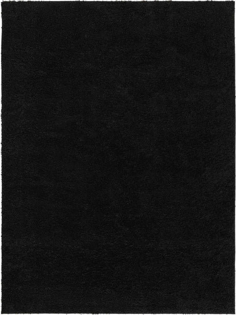Black 10' x 13' Everyday Shag Rectangle Area Rug Thick Soft Touch Fluffy & Plush Shaggy Pile 100% Polypropylene With Cotton Backing Durable  Carpet for Sale at Rug Engine