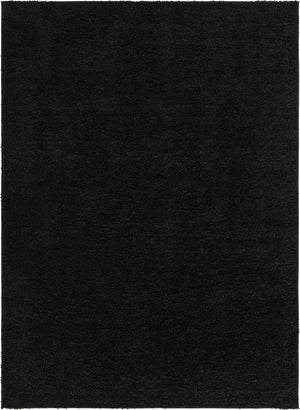 Black 9' x 12' Everyday Shag Rectangle Area Rug Thick Soft Touch Fluffy & Plush Shaggy Pile 100% Polypropylene With Cotton Backing Durable  Carpet for Sale at Rug Engine
