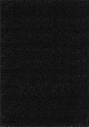 Black 8' x 11' Everyday Shag Rectangle Area Rug Thick Soft Touch Fluffy & Plush Shaggy Pile 100% Polypropylene With Cotton Backing Durable  Carpet for Sale at Rug Engine