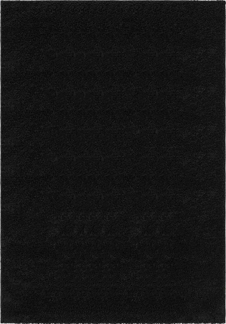 Black 8' x 11' Everyday Shag Rectangle Area Rug Thick Soft Touch Fluffy & Plush Shaggy Pile 100% Polypropylene With Cotton Backing Durable  Carpet for Sale at Rug Engine