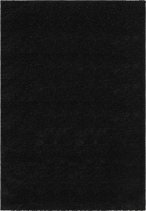 Black 7' x 10' Everyday Shag Rectangle Area Rug Thick Soft Touch Fluffy & Plush Shaggy Pile 100% Polypropylene With Cotton Backing Durable  Carpet for Sale at Rug Engine