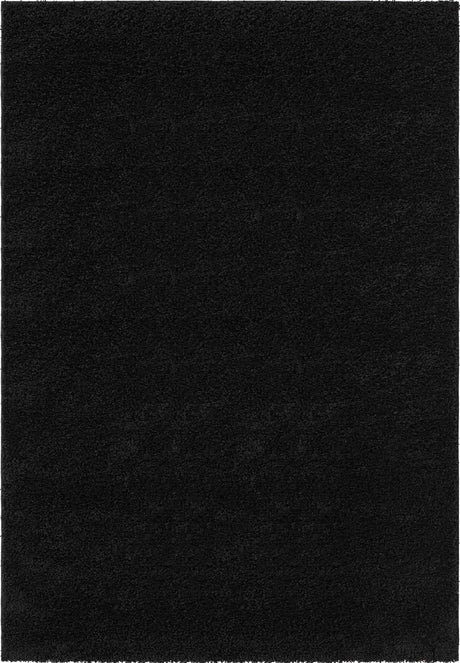 Black 7' x 10' Everyday Shag Rectangle Area Rug Thick Soft Touch Fluffy & Plush Shaggy Pile 100% Polypropylene With Cotton Backing Durable  Carpet for Sale at Rug Engine
