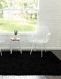 Black 5' x 8' Everyday Shag Rectangle Area Rug Thick Soft Touch Fluffy & Plush Shaggy Pile 100% Polypropylene With Cotton Backing Durable  Carpet for Sale at Rug Engine