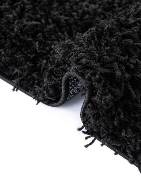 Black 6' x 9' Everyday Shag Rectangle Area Rug Thick Soft Touch Fluffy & Plush Shaggy Pile 100% Polypropylene With Cotton Backing Durable  Carpet for Sale at Rug Engine