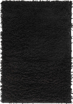 Black 2' 2 x 3' Everyday Shag Rectangle Area Rug Thick Soft Touch Fluffy & Plush Shaggy Pile 100% Polypropylene With Cotton Backing Durable  Carpet for Sale at Rug Engine